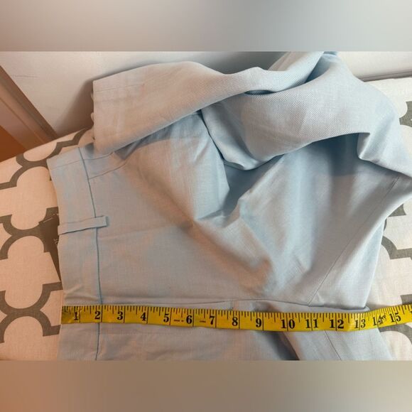 J.Crew Petite Carolina flare pant in stretch linen blend NWT Size P12 - Picture 4 of 6